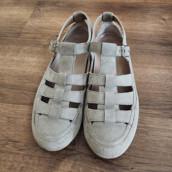 Candice Cooper Rock T-Bar Fisherman Sandal Slate Size 7 / 37 - Picture 2 of 4